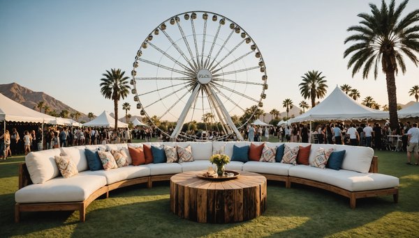 Location de mobilier coachella : faites la fête avec style !